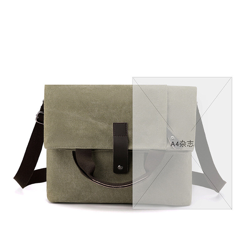 Nieuwe Mode Mode Toevallige Schoudertas Multi Functionele Lichtgewicht Grote Capaciteit Bag Mannen Canvas Crossbody Tas