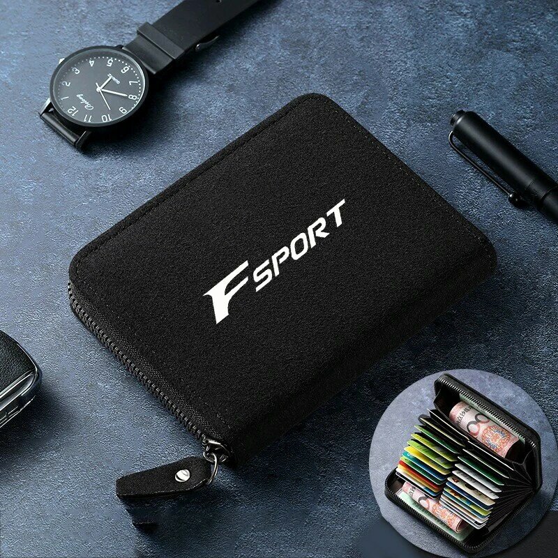 Card Holder Men Wallets Suede Leather Minimalist Wallet Gifts For Lexus F SPORT LFA ISF GSF RCF GS NX ES LS IF  Car Accessories