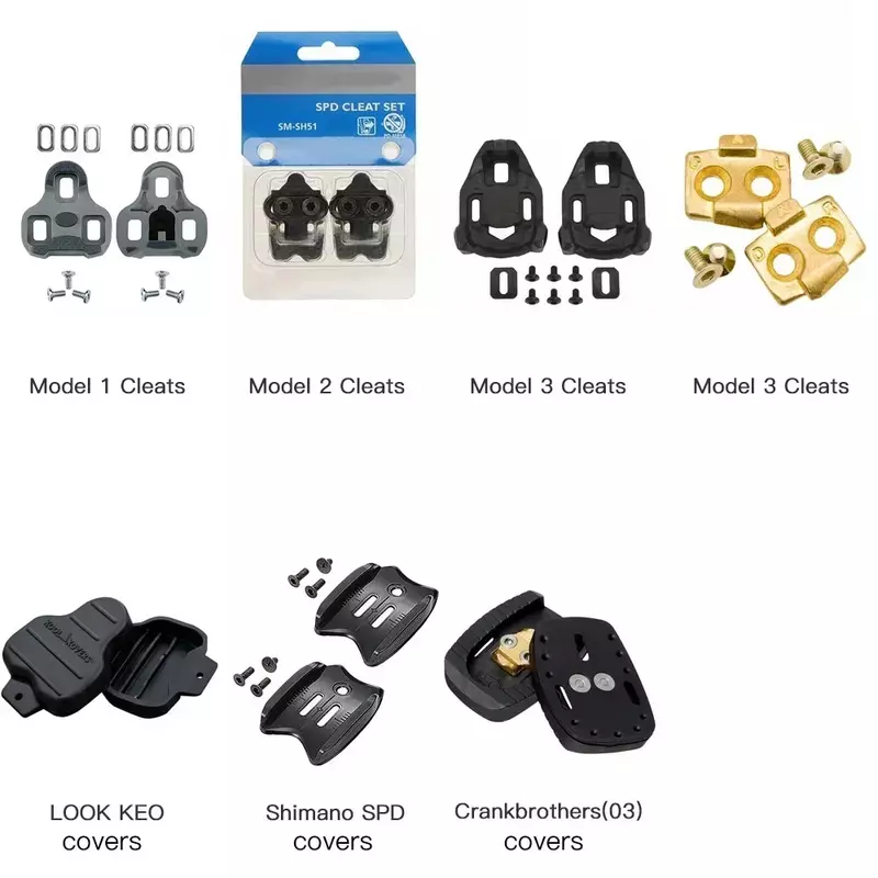Crankbrothers Premium Quattro Time ATAC  time XPRO road mtb Cleats cleat covers