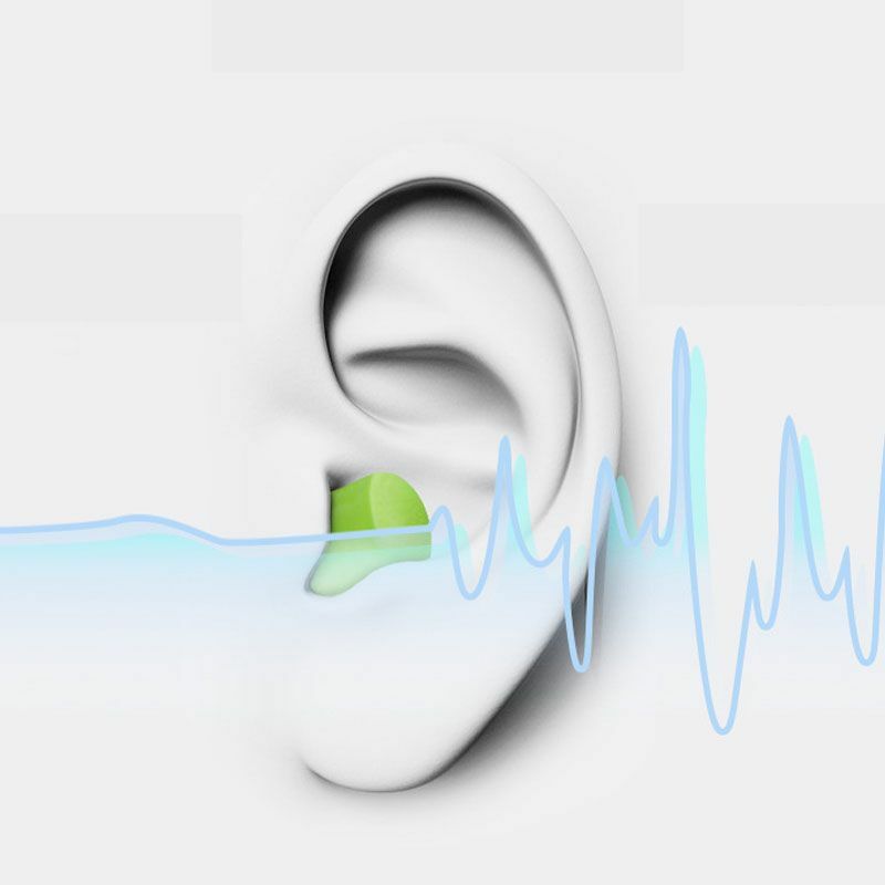 Затычки для ушей из пенопласта в форме пули, затычки для ушей для сна с защитой от шума, разные цвета