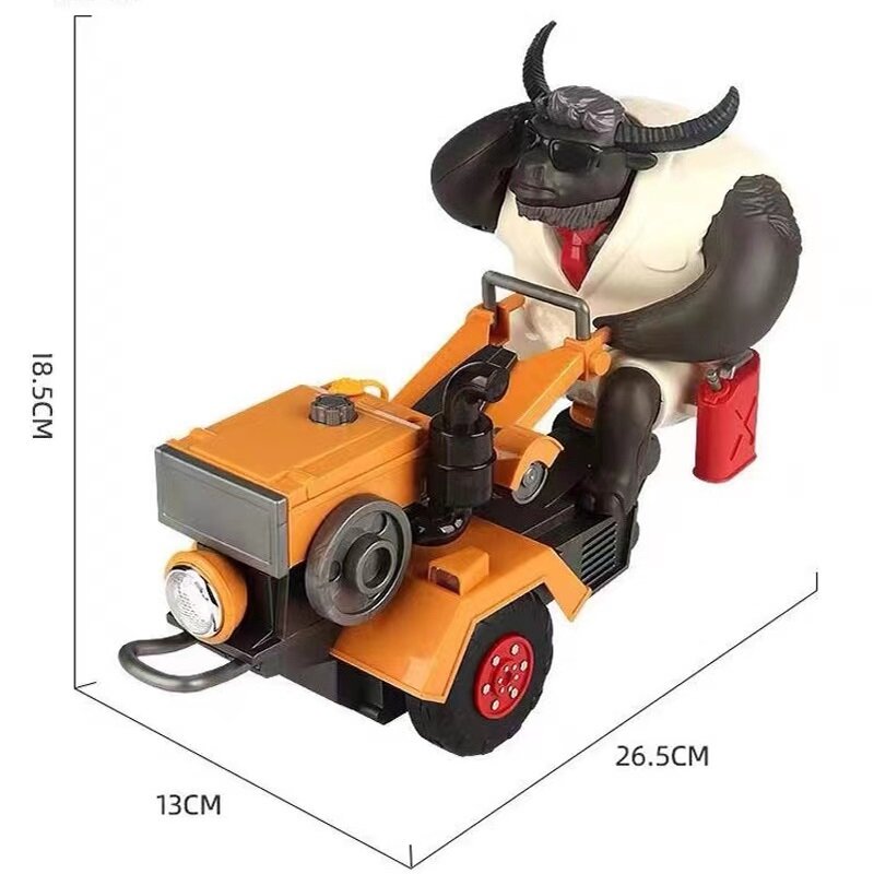 Puzzle per bambini giocattoli elettrici auto, acrobazie cantanti illuminazione universale per auto Robot danzante trattore toro pupazzo di neve anatra giocattolo, 1 2 3 4 regalo di natale