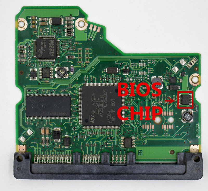 Placa de circuito do disco rígido Seagate Desktop, 100502538 REV A , 100509685