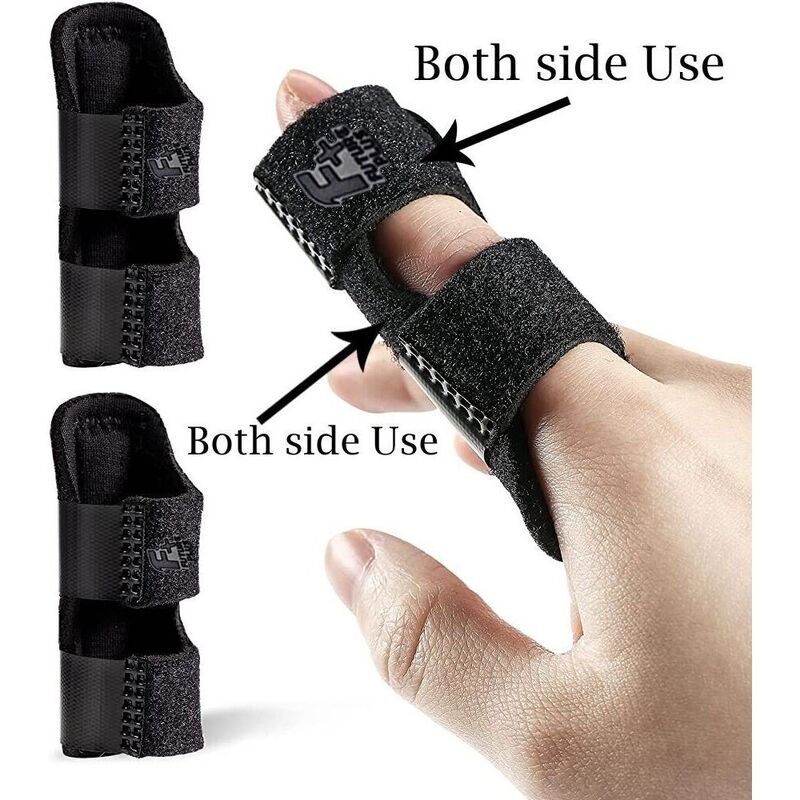 2 buah baru belat kompresi perban pelindung nyeri Arthritis dukungan jari penjepit belat tali pereda nyeri
