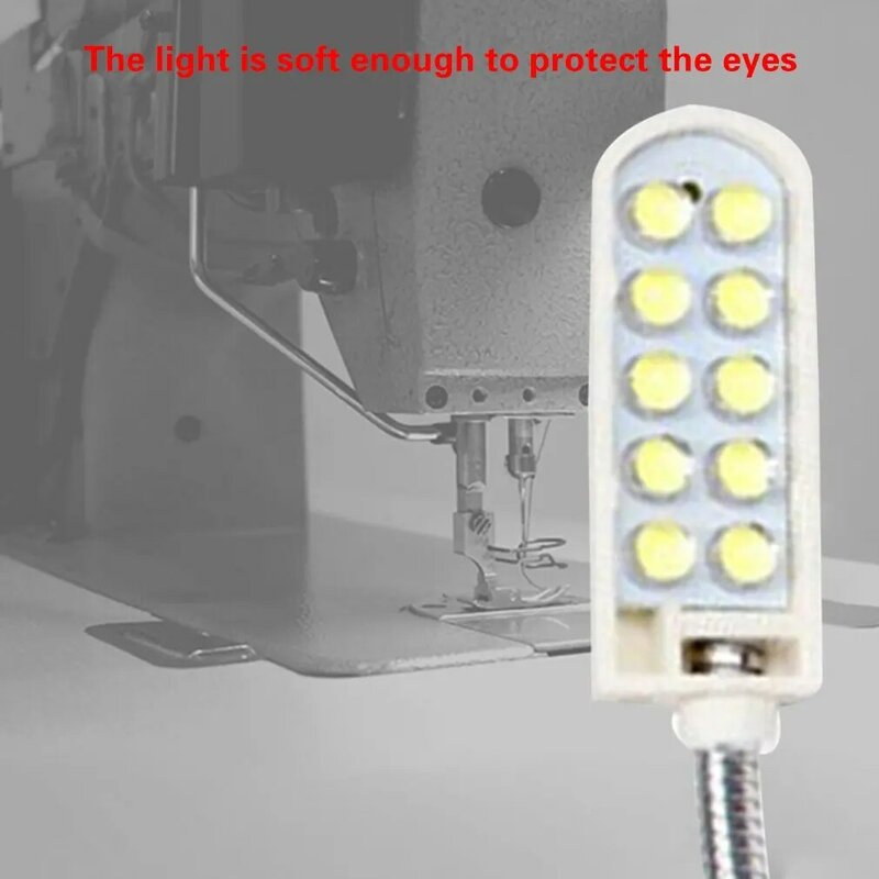 Oświetlenie przemysłowe maszyna do szycia światła LED wielofunkcyjna elastyczna lampa robocza magnetyczna lampa do szycia do wiertarki