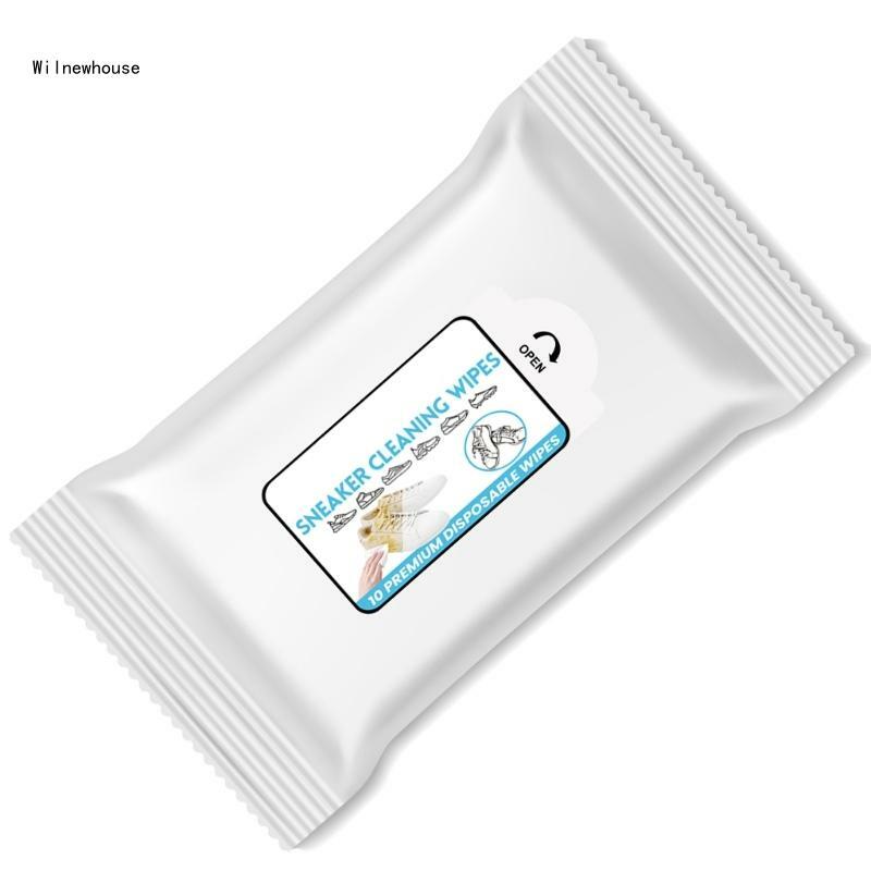 10Pcs/bag Sneaker Wipes Cleaner Quickly Wipes Disposables Travel Portable Removes Dropship