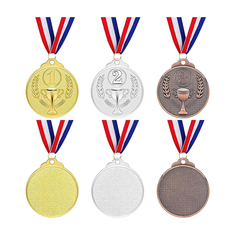 30Pcs medaglie premio oro argento bronzo vincitore medaglie 1 ° 2 ° 3 ° premio per le gare