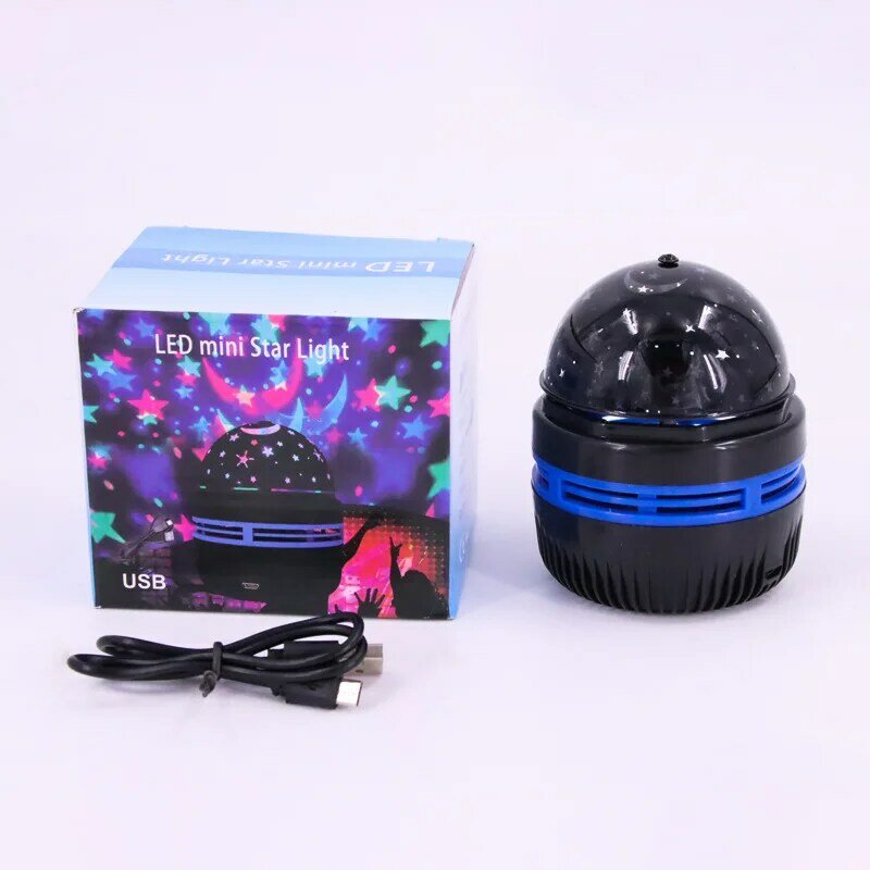 Multifunction LED Starry Sky Light Projection Night Light Bedside Bedroom Atmosphere Lamp Rotating Stage RGB Projector Lamp