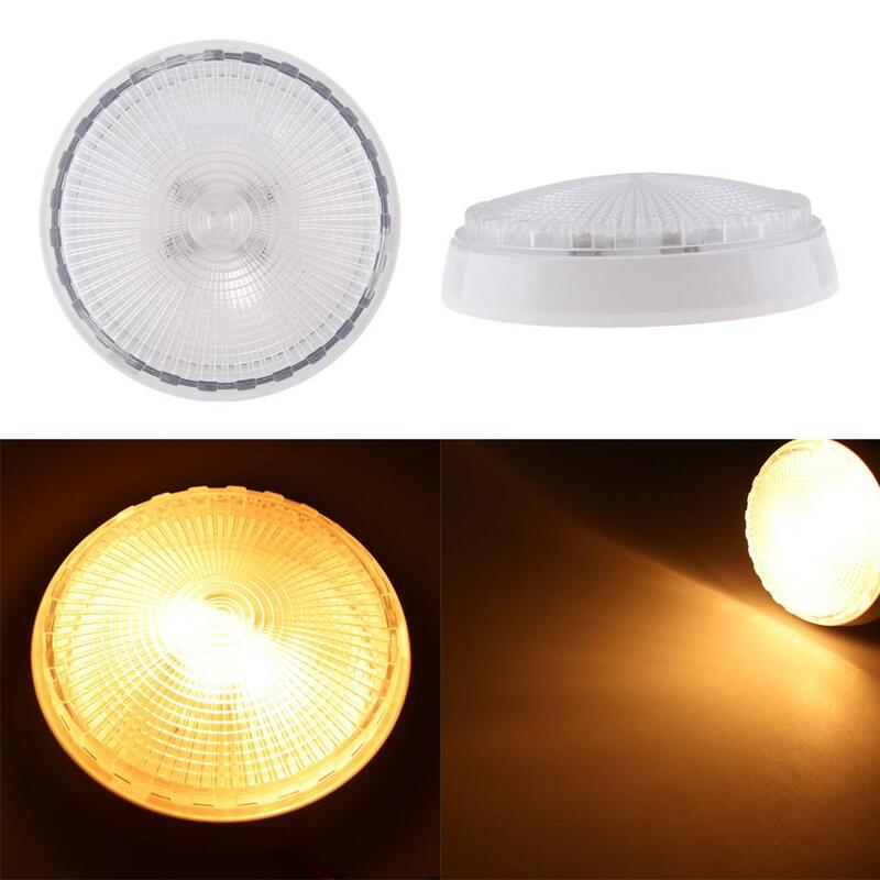 5'' LED Round Roof Ceiling Interior Dome Light Lamp for Boat Car RV Auto