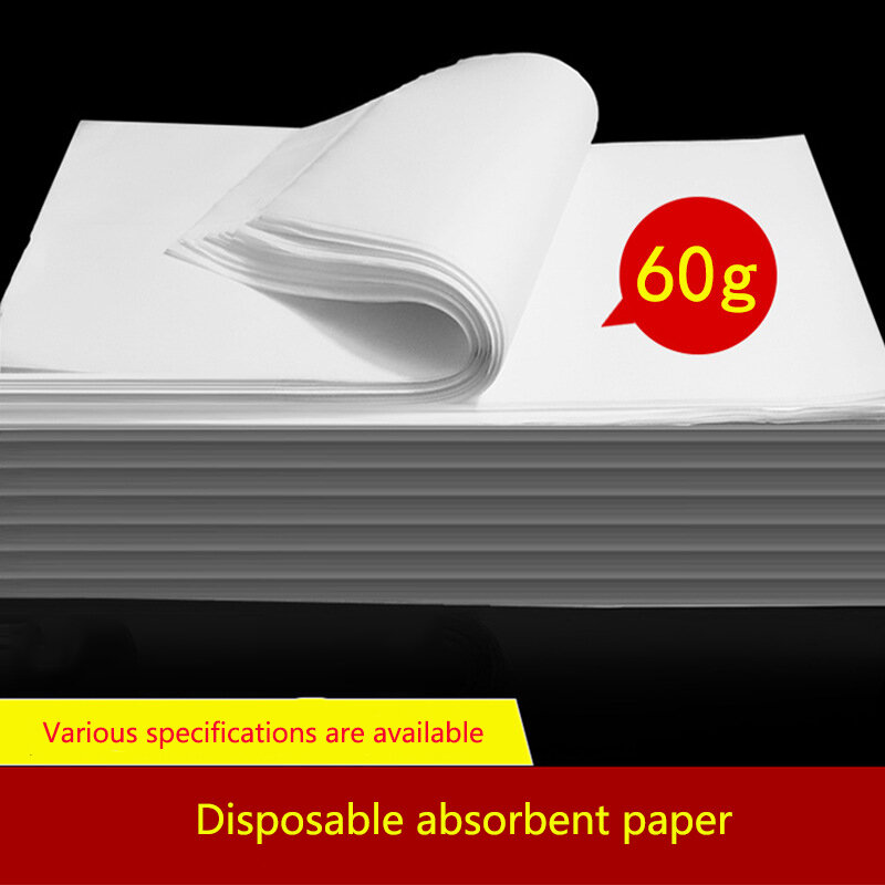 100ชิ้น Disposable ดูดซับกระดาษต่างๆข้อมูลจำเพาะคุณภาพสูงเยื่อไม้ไม่ทอผ้า Strong Water Absorption