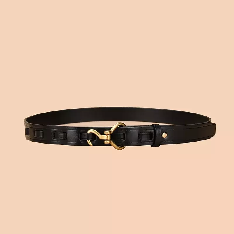 High quality genuine leather women's belt new style waist dress women's decorative belt fashionable and versatile 2.5cm