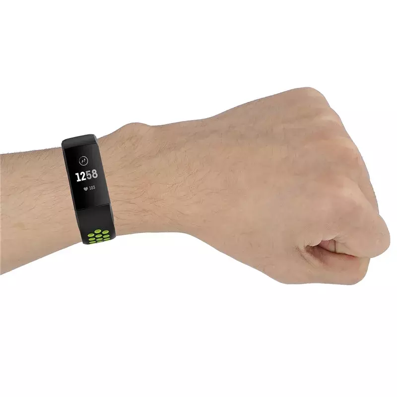 Cinturino dell'orologio per Fitbit Charge 3/4 cinturino di ricambio traspirante per Fitbit Charge 3 cinturino in Silicone per Fit bit Charge 4