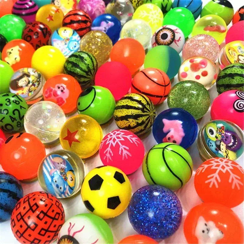 Mini bolas hinchables de goma para niños, Juguetes Divertidos de alto rebote, regalo de fiesta, decoración de juegos deportivos, 25mm, 20 unidades por lote