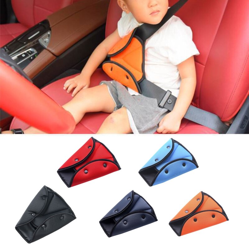 Soporte de ajuste de cinturón de seguridad para niños, posicionador de cinturón de seguridad para niños, cuello, cubierta de hombro para bebé