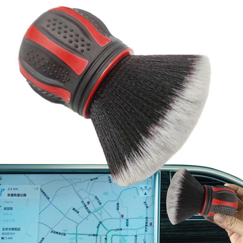 Cepillo de cerdas suaves para Interior de automóvil, limpiador de polvo para ventilación de aire, herramienta de limpieza de automóviles, 1-2 piezas