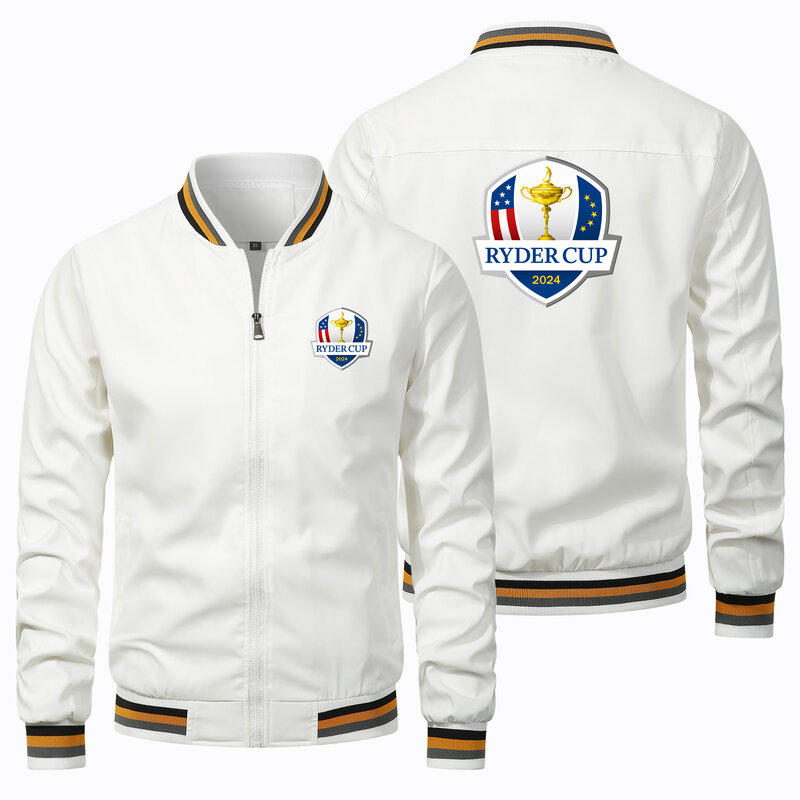 2024 라이더 컵 골프 재킷 남성용, 야외 스포츠 오버사이즈 유니폼, 저스틴 토마스 선풍기 탑