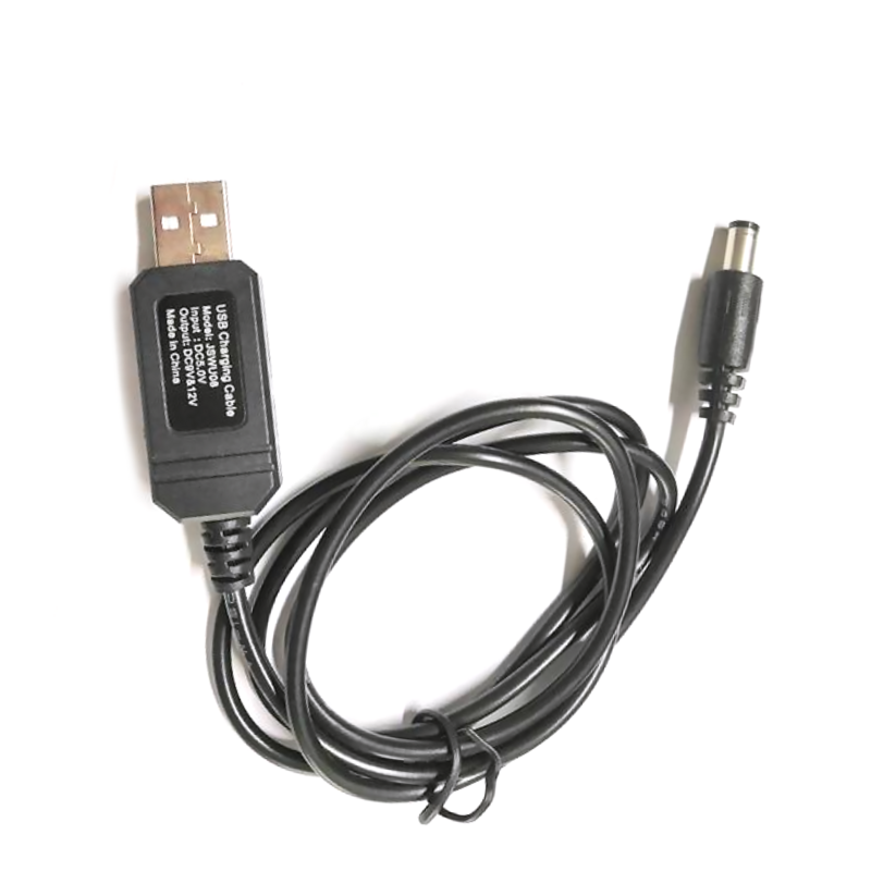 Linha USB Power Boost para Acessórios Router, DC 5V para DC 9V ou 12V, Cabo Adaptador Conversor USB Step-Up, 2.1x5.5mm, 2.5x5.5mm Plug, 1m