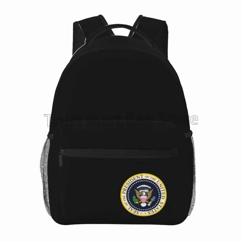 Selo do Presidente dos Estados Unidos Mochilas, Mochila para Laptop Escolar para Adultos, Viagem de Adolescentes, Caminhadas, Mochila para Acampamento