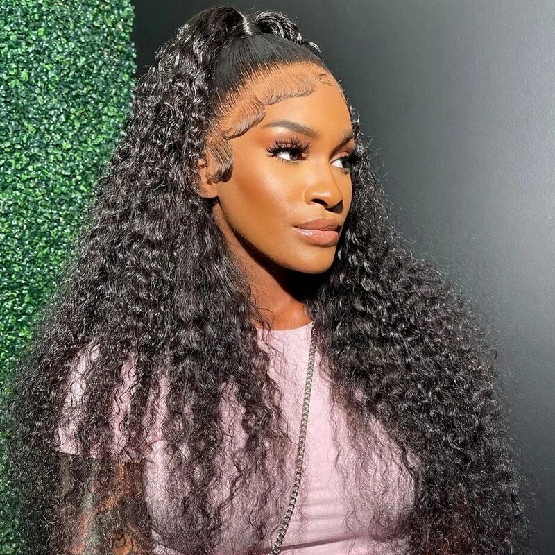 Deep Wave Frontal Wig 13x6 HD Lace 30 40 Inch Curly Lace Front Human Hair Wigs For Women Brazilian Wet And Wavy Water Lace Wig