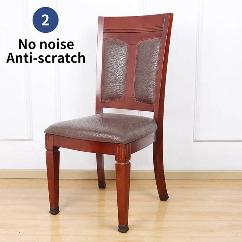 Silicone Chair Leg Floor Protectors Square Felt Furniture Pads Table Feet Cover Chair Leg Caps Cup No Scratches Anti-Noise 8PCS