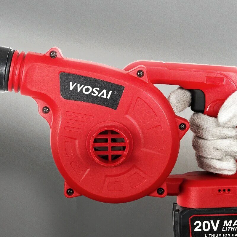 VVOSAI-20V 무선 나뭇잎 송풍기 먼지 제거 컴퓨터 수집기 헤어 드라이어 전동 공구, 정원 전기 송풍기 송풍 장치 먼지 제거