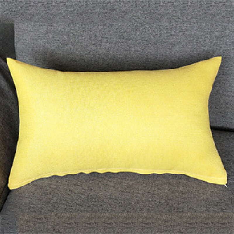 Funda de almohada lisa de cintura larga, funda de almohada de 30x50 cm, a la moda, para decoración de coche y sala de estar, productos textiles para el hogar