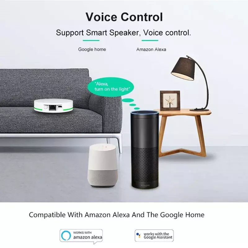 Hub inteligente con Cable de red para el hogar, dispositivo de enlace con Control por voz a través de la aplicación Tuya Zigbee 3,0, compatible con Alexa y Google Home