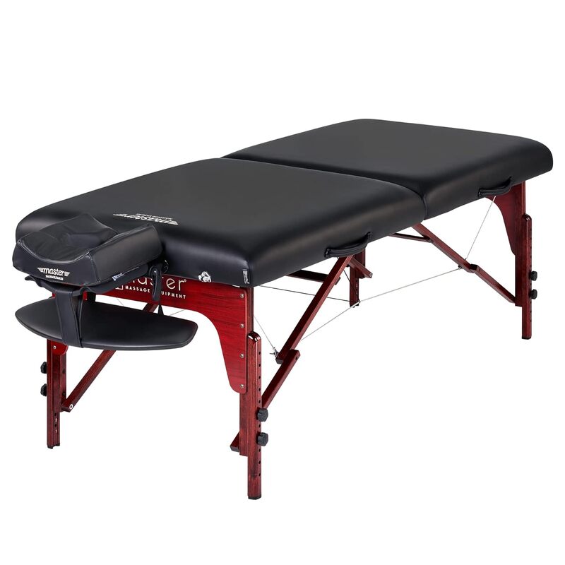 Master Massage 31" Montclair Pro Portable Massage Table Package, Memory Foam Cushioning, Reiki Panels, Shiatsu Cable Release- Ta