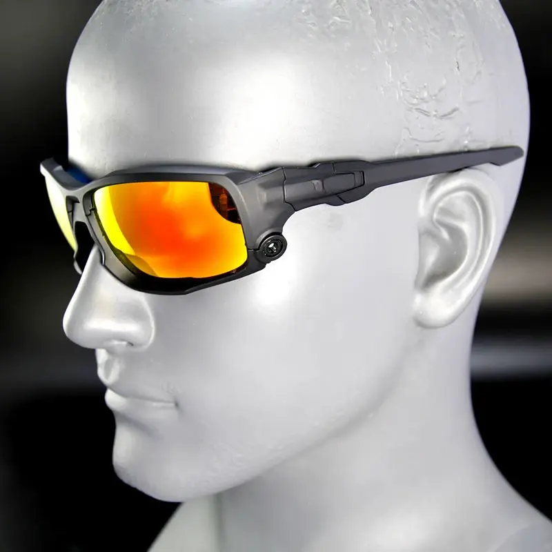 Gafas de sol polarizadas antiradiación a prueba de explosiones, gafas tácticas de campo, versión militar, montañismo al aire libre y ciclismo