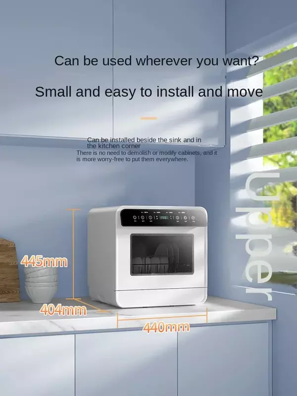 Chigo-ミニ自動デスクトップ食器洗い機,小型,家庭,消毒,滅菌