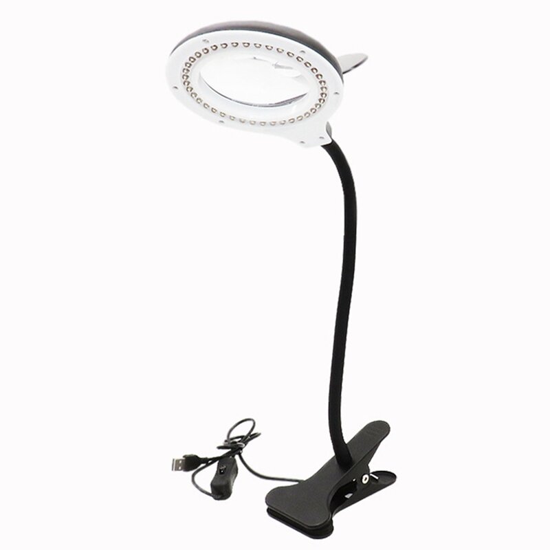 Lampe de lecture loupe pour les soins des yeux, lampe de bureau LED, lampe loupe pour le travail de chevet, établi d'artisanat durable