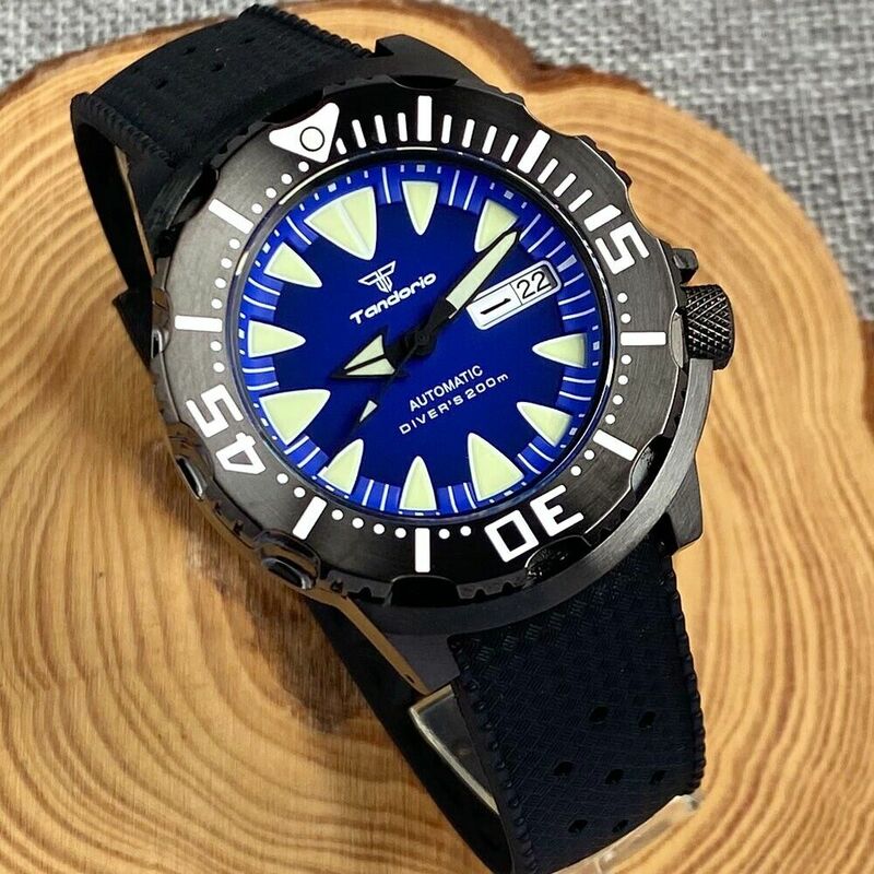 20ATM Diving Blue dial 42mm Monster NH36A Automatic Men Watch AR Sapphire Glass