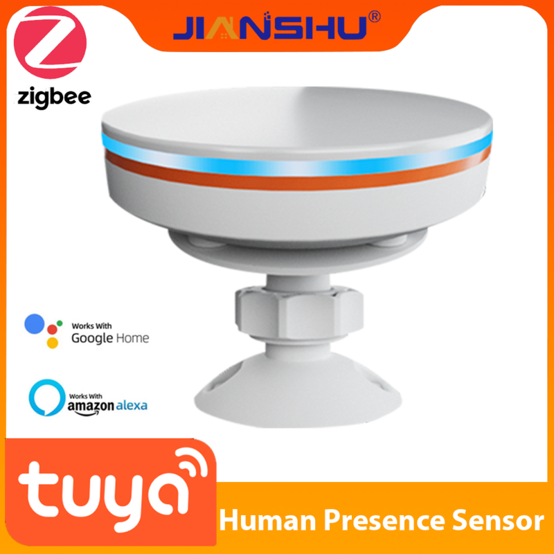 Jinashu tuya zigbee Anwesenheit sensor 24g Radar mmwave menschlicher Präsenz sensor tuya lux Sensor mit Luminanz entfernungs erkennung