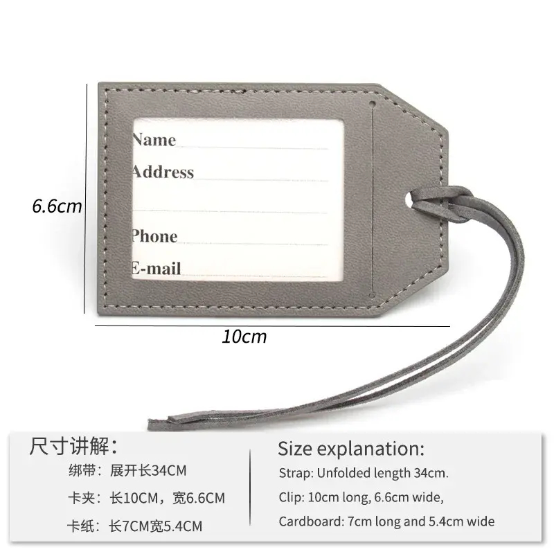 "NOT YOUR BAG" Luggage Tag Travel Anti-lost Identification Card Set Tied String Creative Tags for Luggage Identificador Maleta