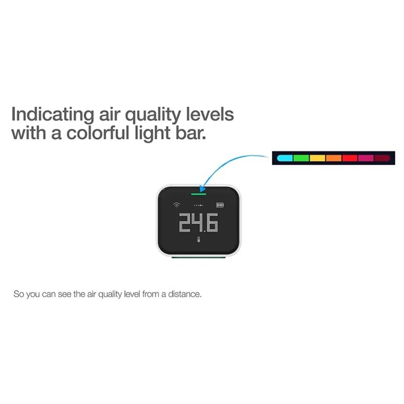 Air Detector Lite Retina Touch IPS Screen Touch Operation Pm2.5 Mi Home APP Control Air Monitor Work For Apple Homekit Durable