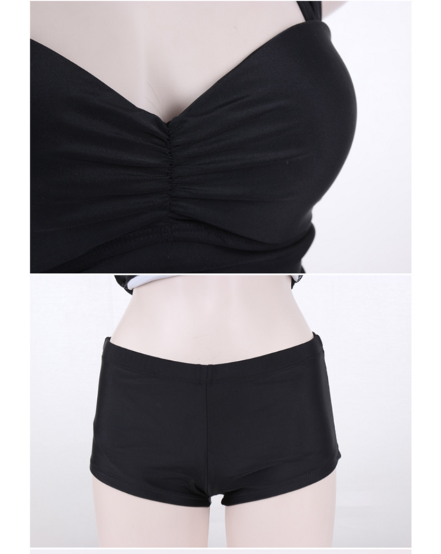 New Size Chest Gather Swimsuit Fashionable Sexy Underwire Conservative Split Skirt Boxer Swimsuit Swimsuit