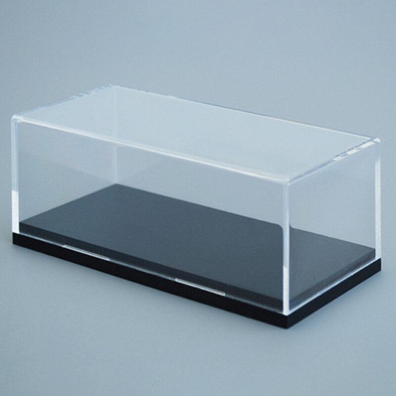 Vitrina de acrílico para figuras de acción, caja transparente a prueba de polvo, apta para 1:64, 1 unidad, 1/64