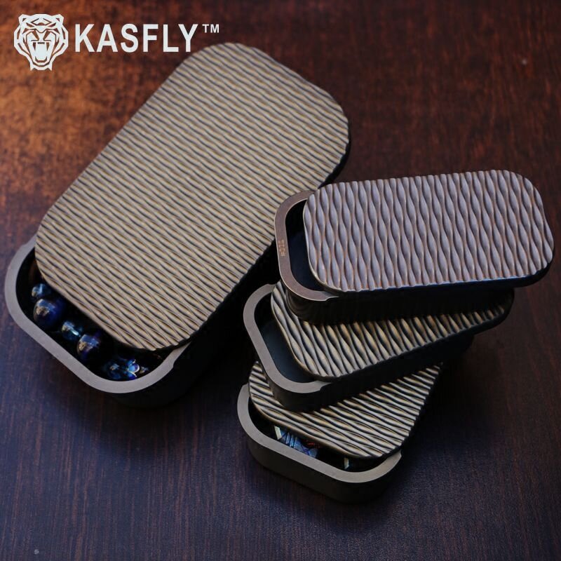 KASFLY-caja de cigarrillos sellada antipresión de aleación de aluminio, caja de almacenamiento EDC para juegos al aire libre