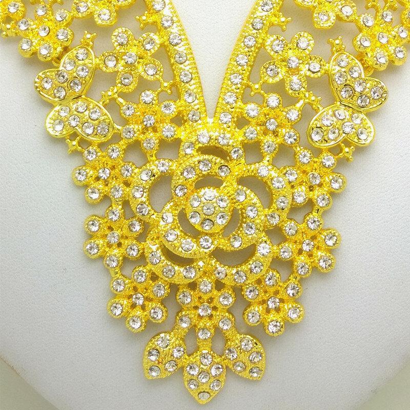 왕국 엄마 새로운 목걸이 귀걸이 쥬얼리 세트 여성 파티 팔찌 반지 패션 웨딩 액세서리 휴일 선물