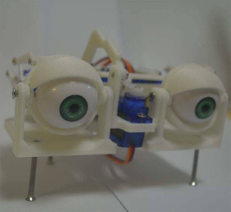 Ojo robótico SG90 para Robot Arduino, Kit de bricolaje, ESP32/UNO, código de código abierto, Control de PS2, Ojos de Robot programables, impresión 3D