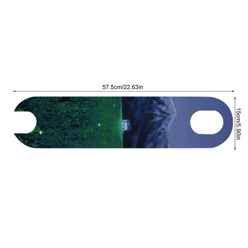 Almohadilla impermeable para Pedal de patinete eléctrico, cinta adhesiva mate, papel de lija, pegatina colorida para monopatín