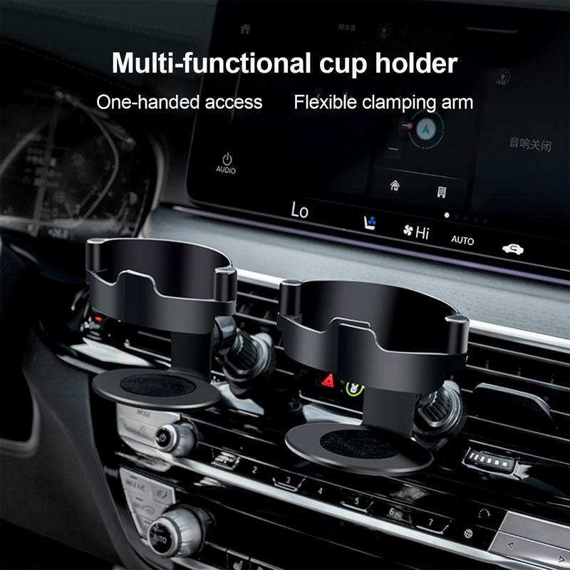 Air Vent Cup Holder para carro, Expander Drink Holder, Rotação de 360 graus, Cup Holders automotivos, carro grande