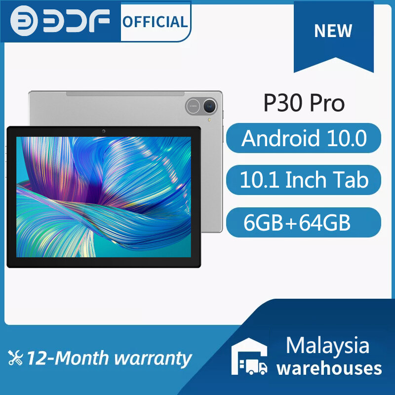 Global Tablet Pc P30 pro, versi baru Tab P30 pro 10.1 inci, Android 10.0 Octa Core Bluetooth 6GB 64GB GPS WPS 5G/4G WIFI diskon besar Laptop