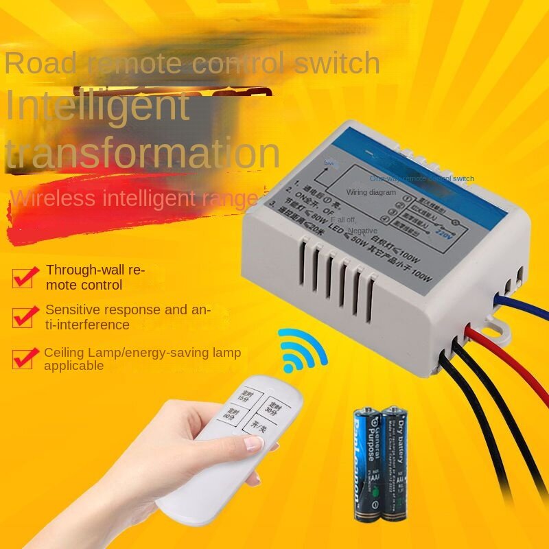 Interruptor de control remoto inalámbrico para iluminación eléctrica, control remoto inteligente de 220V para el hogar