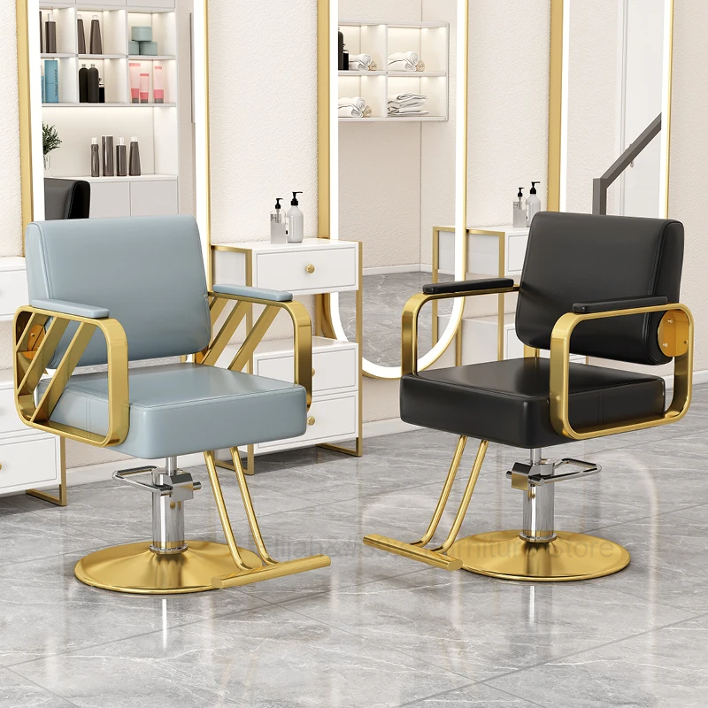Sprzęt do rzęs obrotowe krzesła fryzjerskie do makijażu ergonomiczne krzesła fryzjerskie hydrauliczne Spinning tatuaż Friseurstuhl meble do salonu YX50BC