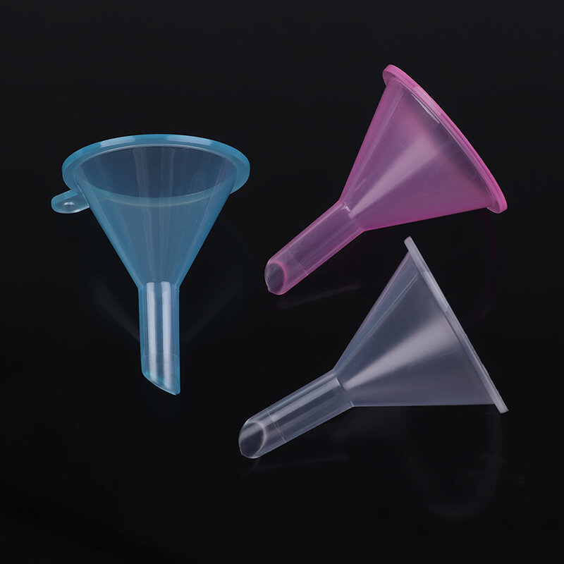 20pcs/lot Small Plastic Funnel MIni Liquid Essential Oil Perfume Filling Dispenser Empty Bottle Packing Tool Small Mouth Funnels