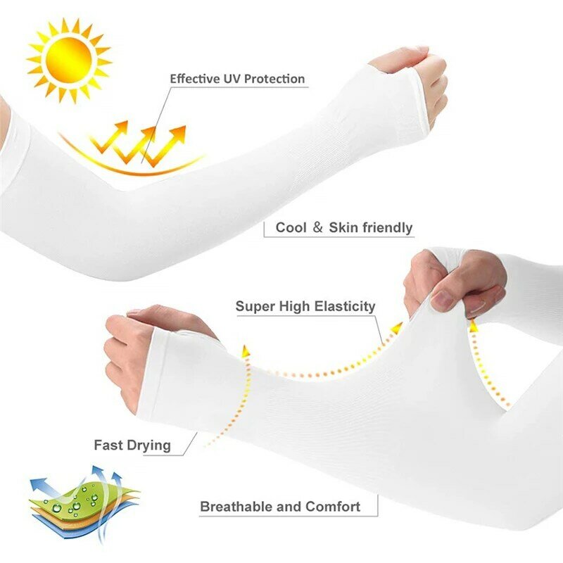 1 * letnie lodowy jedwab długie rękawy zapobiegające oparzeniom słonecznym, naramiennik mężczyźni, kobiety, mankiety, nowe fajna ręka rękawy, rękaw kolarski na rękę bez palców bez palców