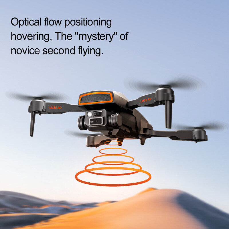 Dron de control eléctrico de flujo óptico LU50, control remoto, fotografía aérea, plegable, cuatro ejes, nuevo producto