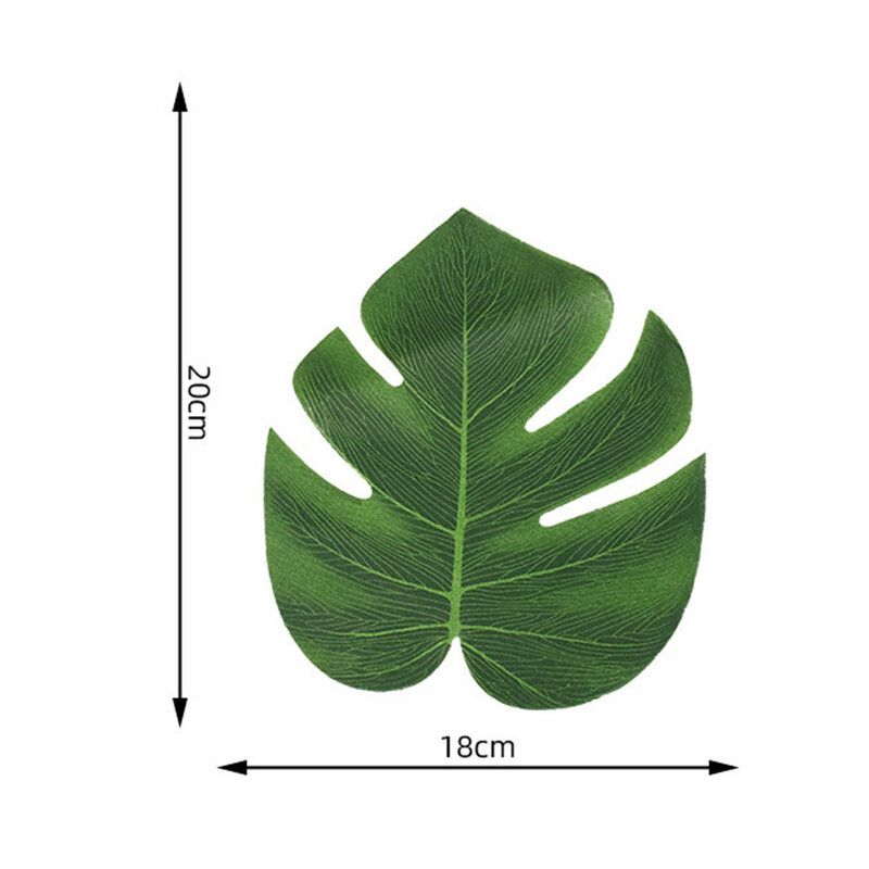 Boneless Monstera Leaf Hawaiian Party Monstera Green Plant Table Decoration Artificial Plants Home Artificial Decorations