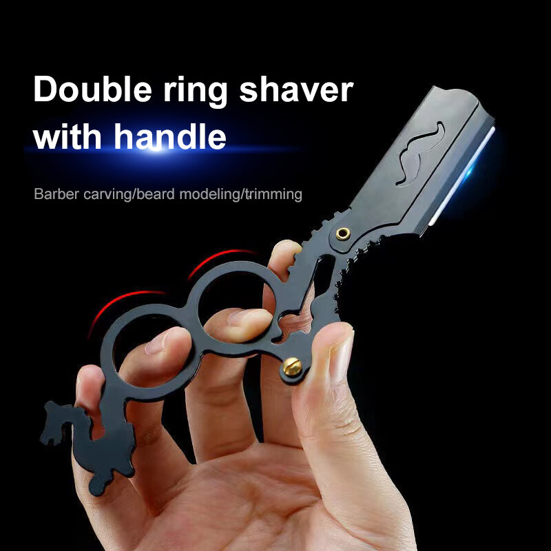 Nowe brzytwa fryzjerska strzyżenie broda do golenia brwi narzędzie ręczne maszynki do depilacji fryzjer przycinanie ostrza krawędź prosta
