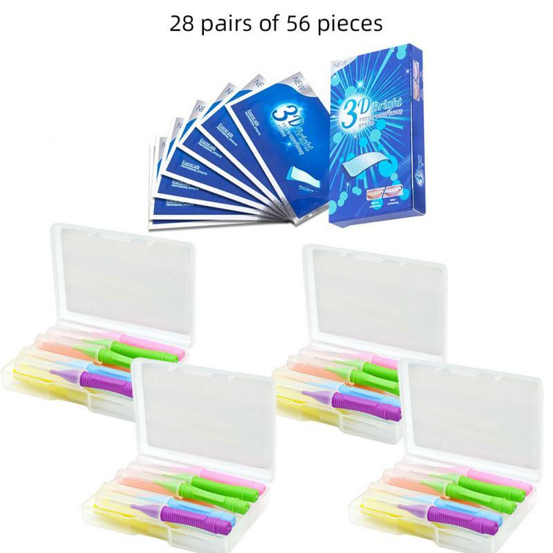 Effective Teeth Whitening Strips Remove Plaque Oral Care Brush Teeth Cleaning Interdental Cleaning Brush Strengthen Teeth